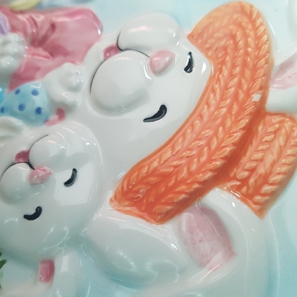 Gkro 3D Embossed Easter Plate Platter, 12" - Picture 3 of 11